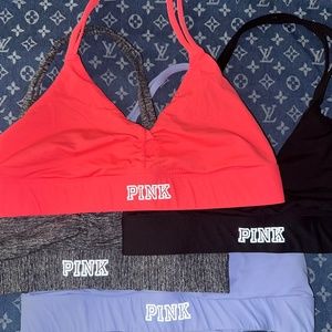 Victoria's Secret Pink Halter Sports Bra | Set Of 4